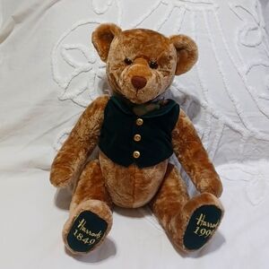 Harrods LONDON 19" Teddy Bear 150th Anniversary Plush Jointed 1849-1999